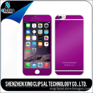 Real curved and normal color tempered glass screen protector for iphone 6 6 plus OEM service